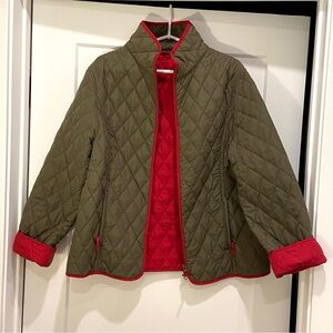 John Partridge Olive Quilted Barn Jacket